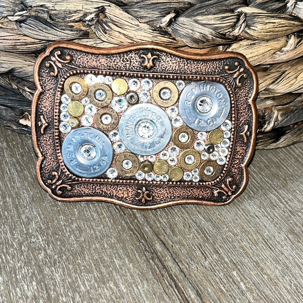 Pretty Hunter bullet buckle with Sorosky crystals